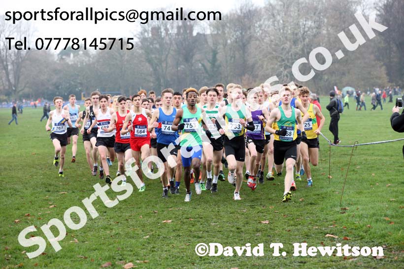 Mens under-17 British Athletics Liverpool Cross Challenge, Sefton Park, Liverpool. Photo:  David T. Hewitson/Sports for All Pics